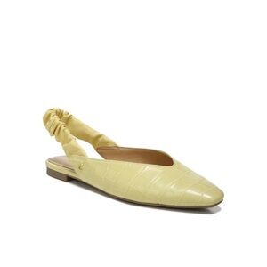 Circus NY Sam Edelman Omina slingback flats Pineapple Yellow croc print Sz 7.5